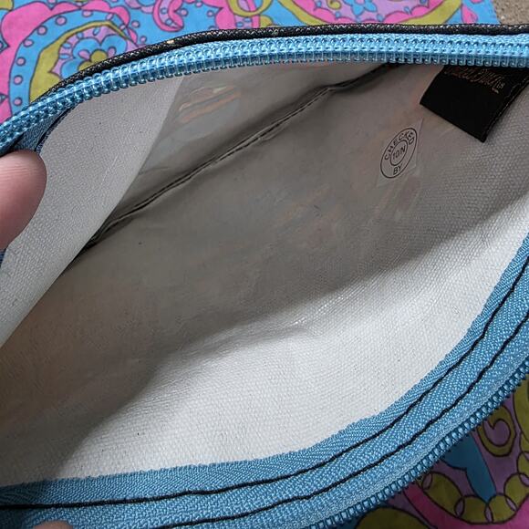 Laurel Burch Rainbow Cats Cosmetic Bag NWT 6x9 Zipper Pouch - Picture 5 of 5